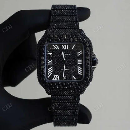Diamond Quartz Wrist Watch || ساعة يد كوارتز الماسية