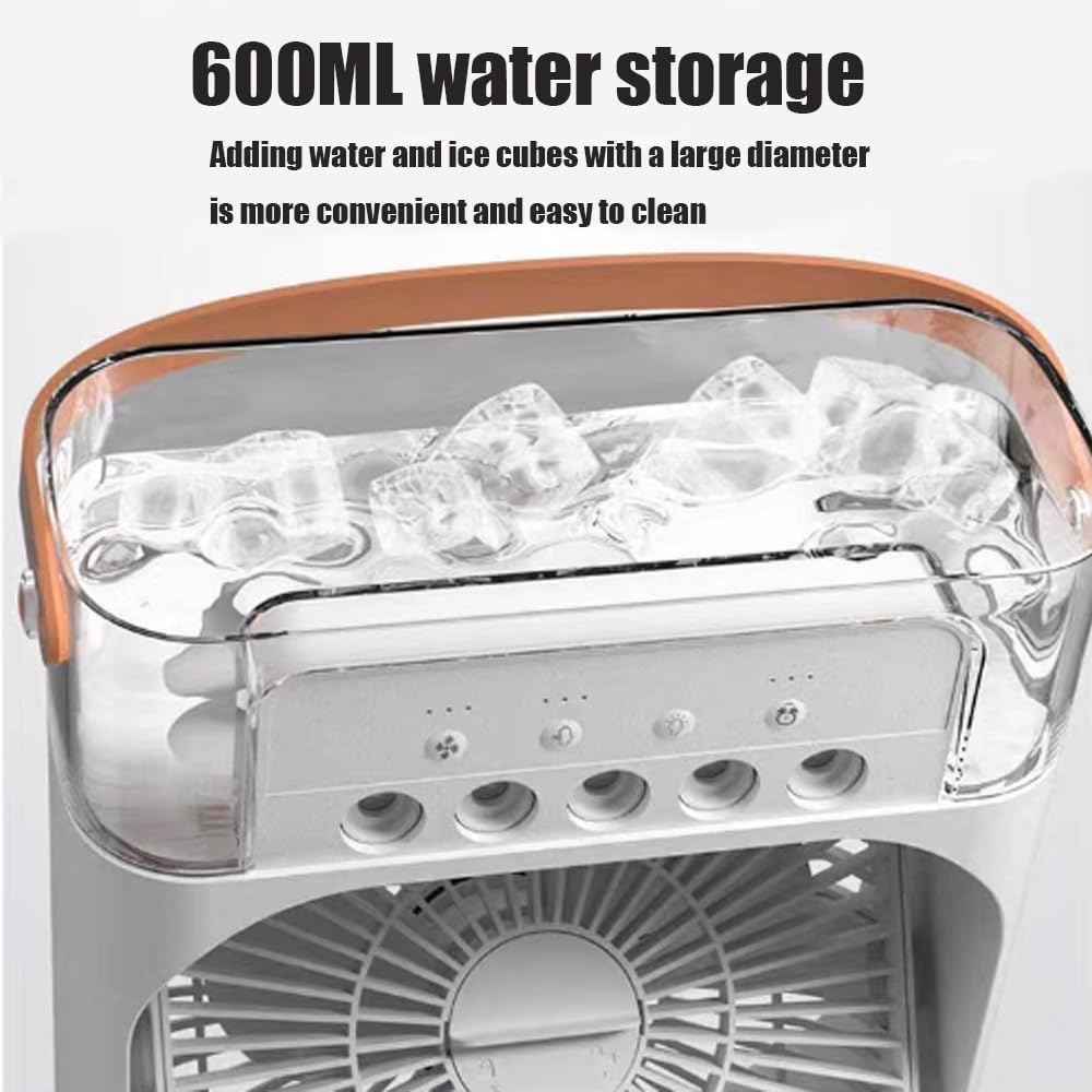 Portable Mini Air Cooler Black Personal Cooling Fan