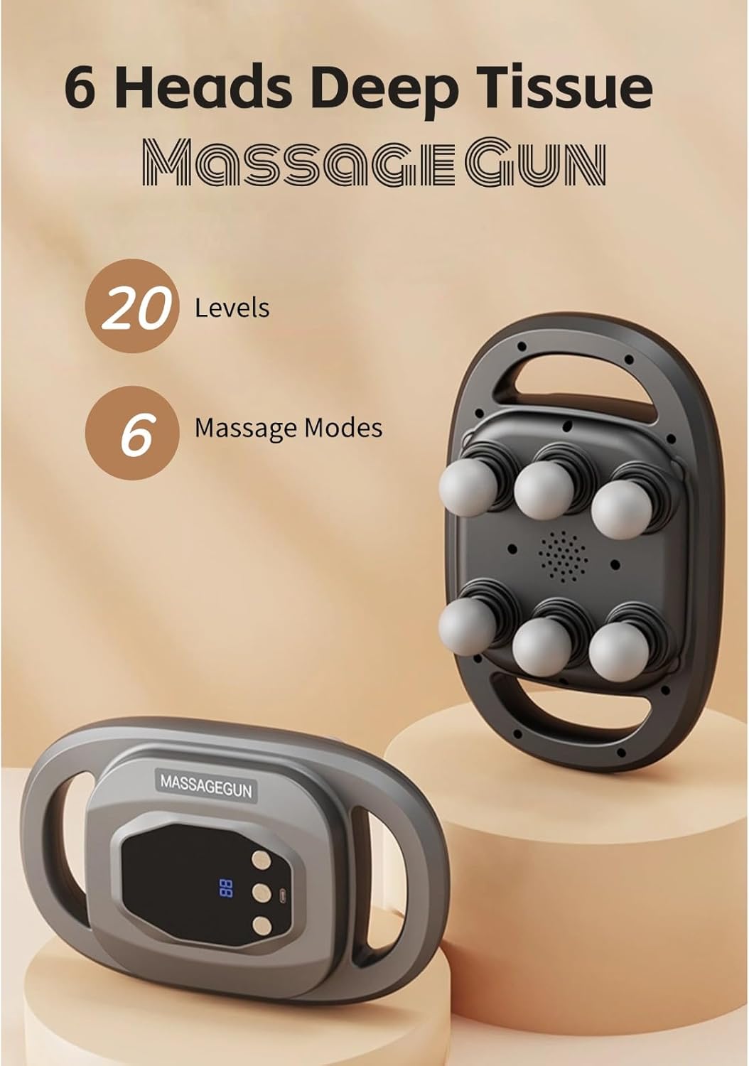 6 Heads Deep Tissue Body Massager