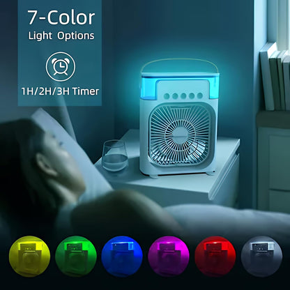 Portable Mini Air Cooler Black Personal Cooling Fan