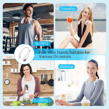 Portable Bladeless Hanging Neck Fan - (IMPORTED)