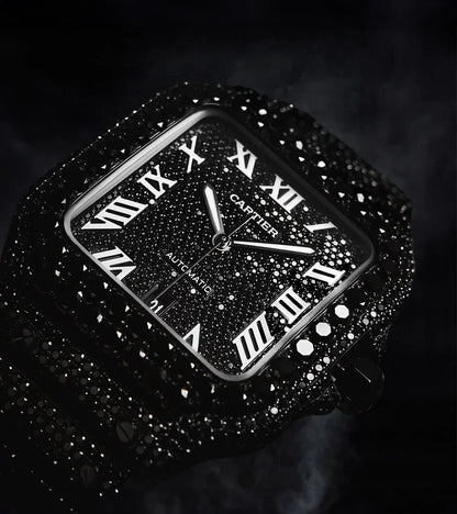 Diamond Quartz Wrist Watch || ساعة يد كوارتز الماسية